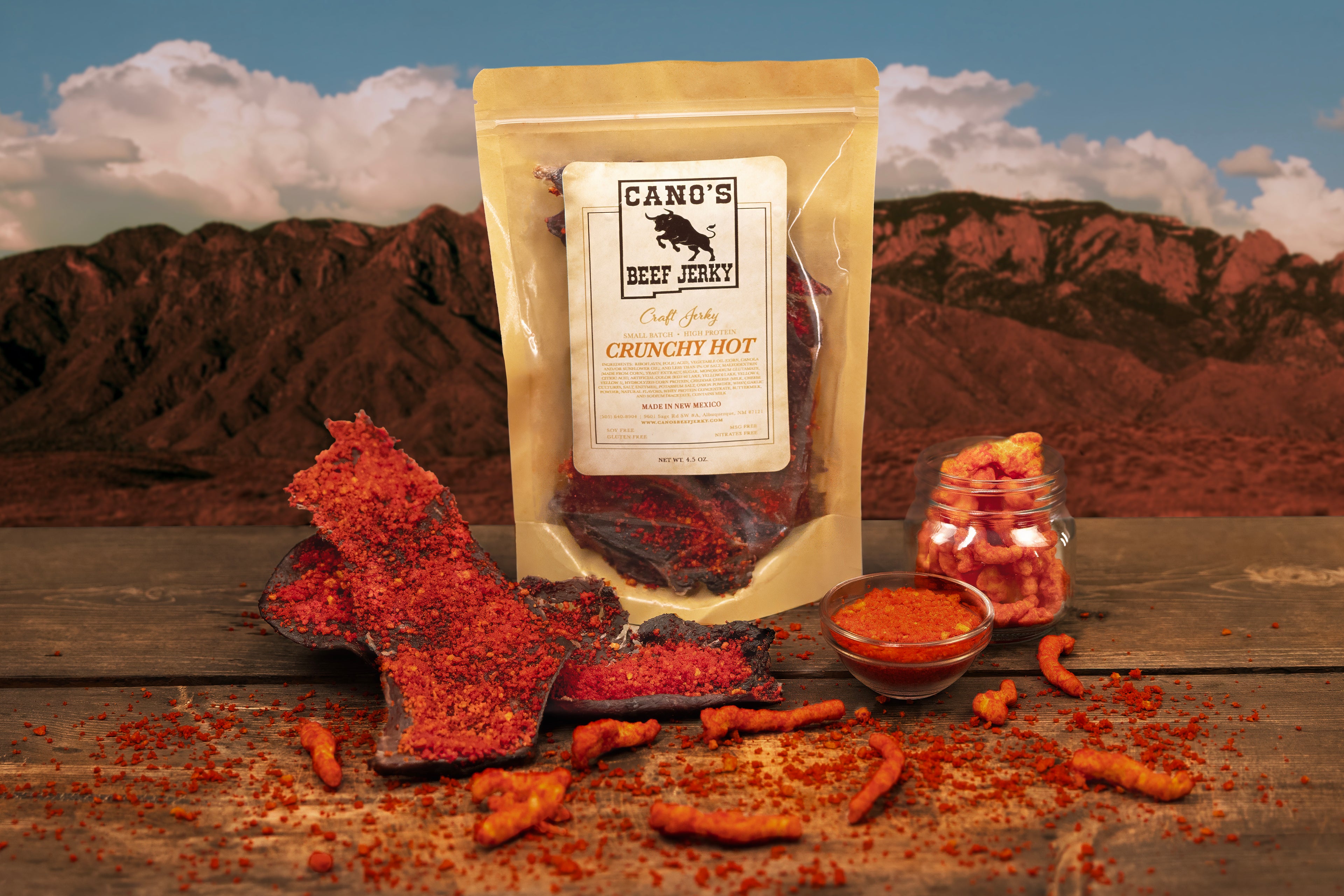 Crunchy Hot Beef Jerky