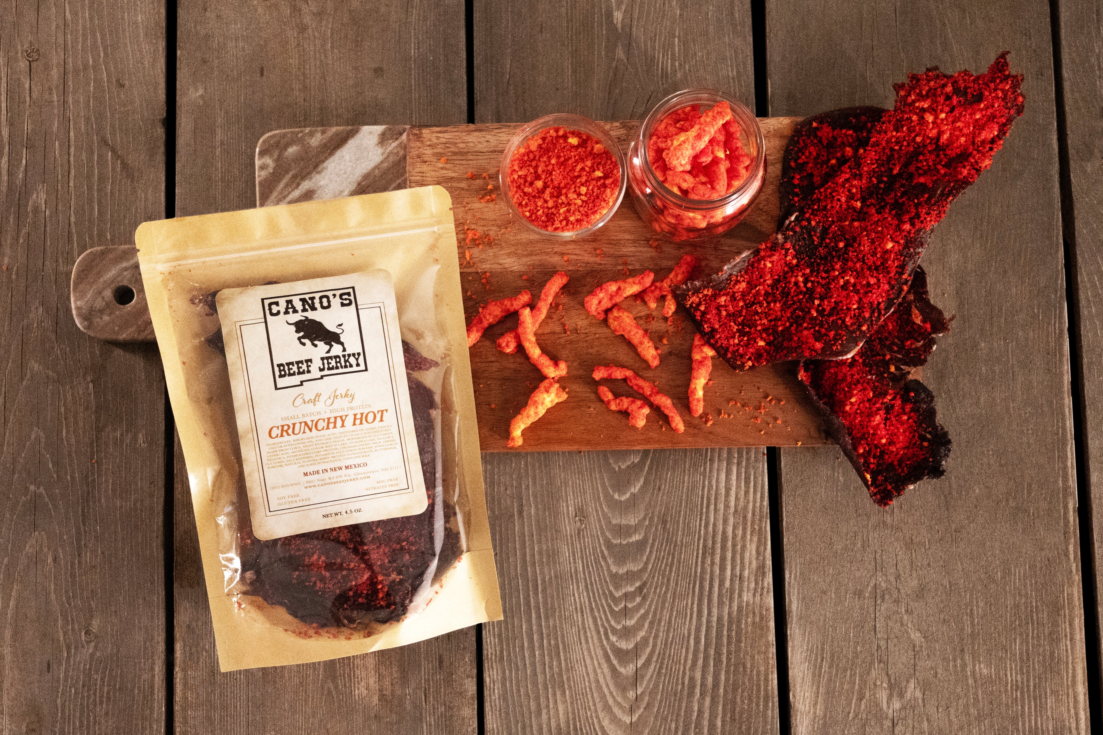Crunchy Hot Beef Jerky