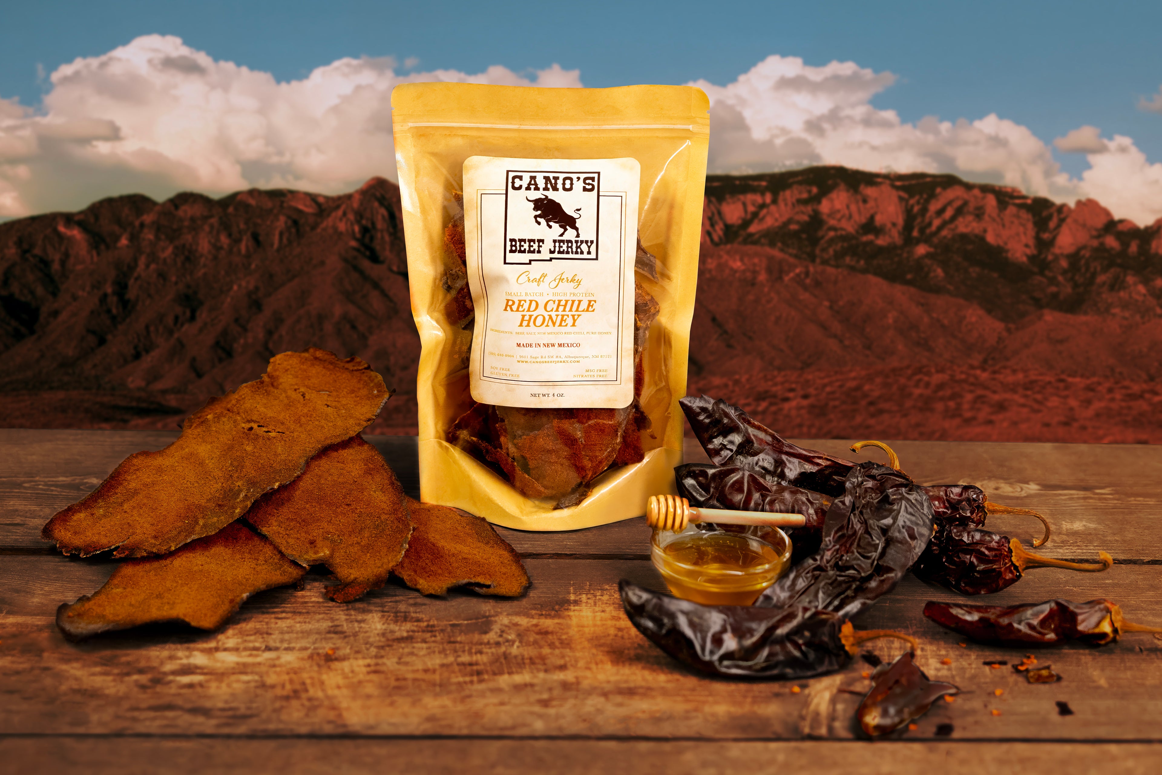 Red Chile Honey Beef Jerky