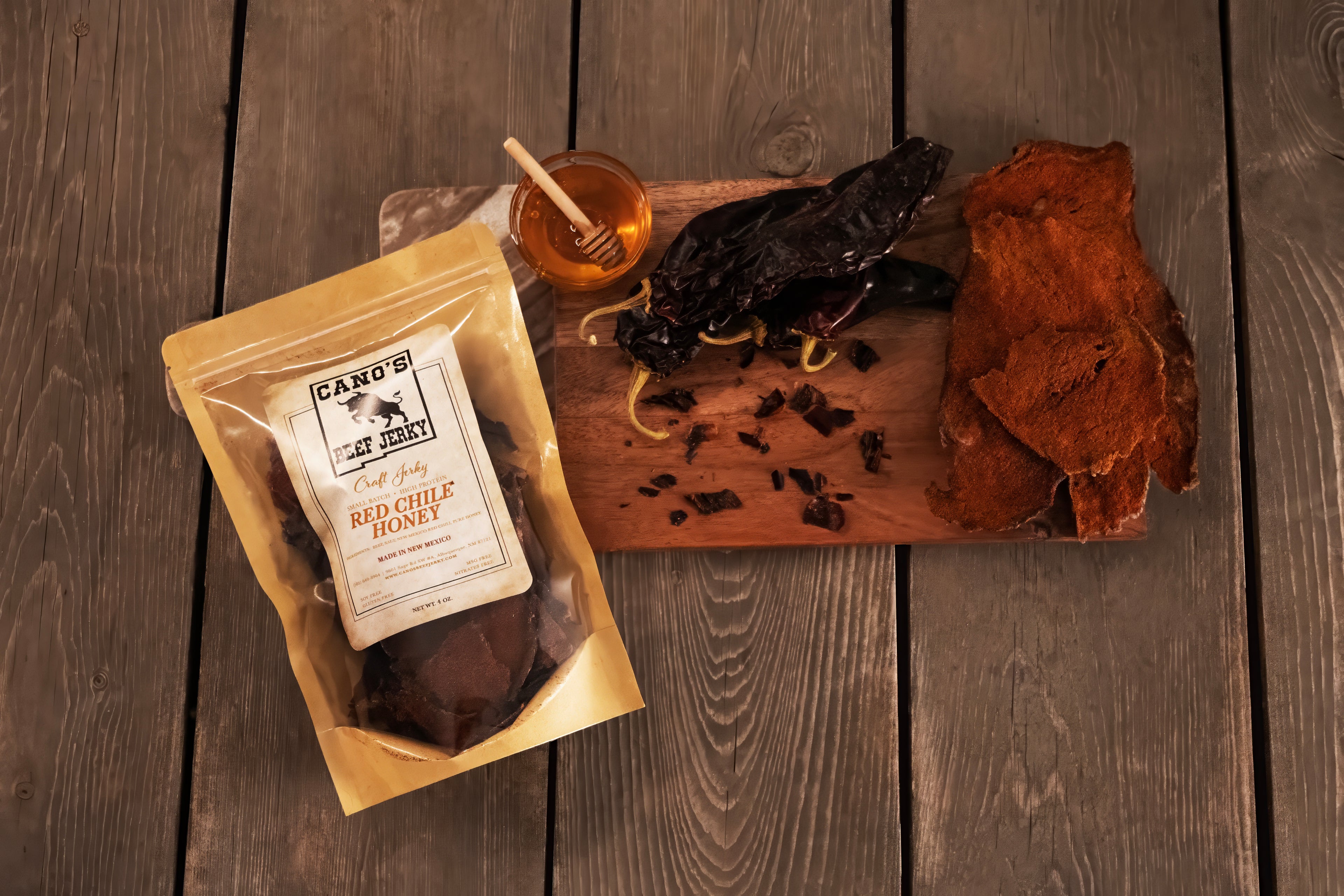 Red Chile Honey Beef Jerky