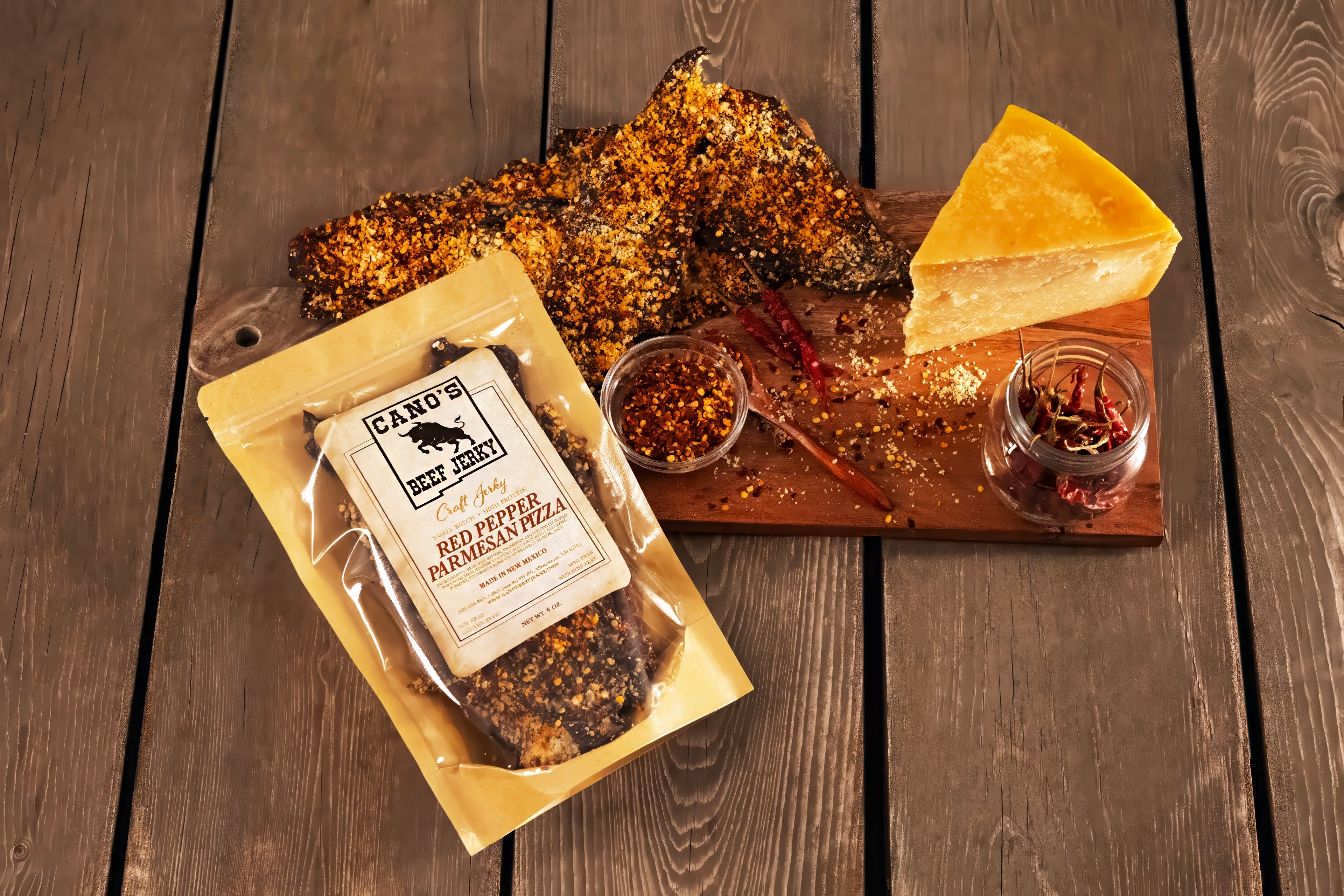 Red Pepper Parmesan Beef Jerky